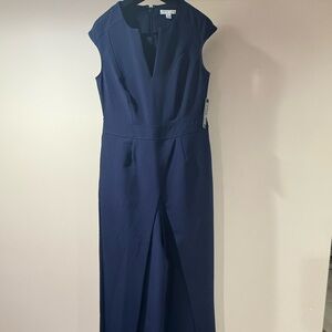 New York & Company Dark Blue Maxi Dress